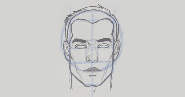 How to draw a face in 8 steps | RapidFireArt