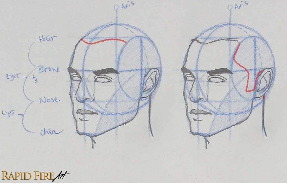 How To Draw Face Three Quarter View How To Draw Face Three Quarter View