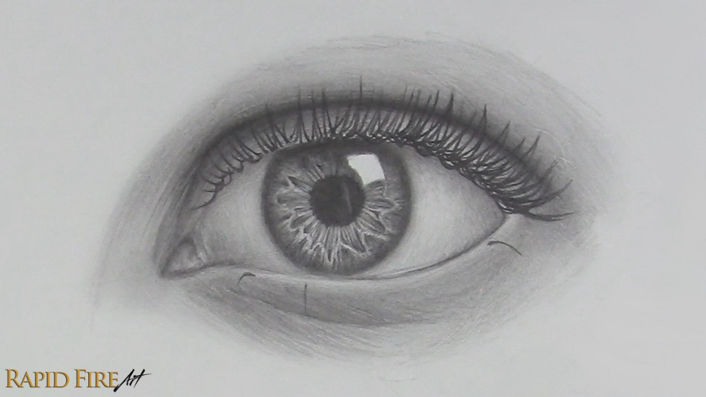 Step 13 part 3 Continue to fill in the spaces for eyelashes on the top lid