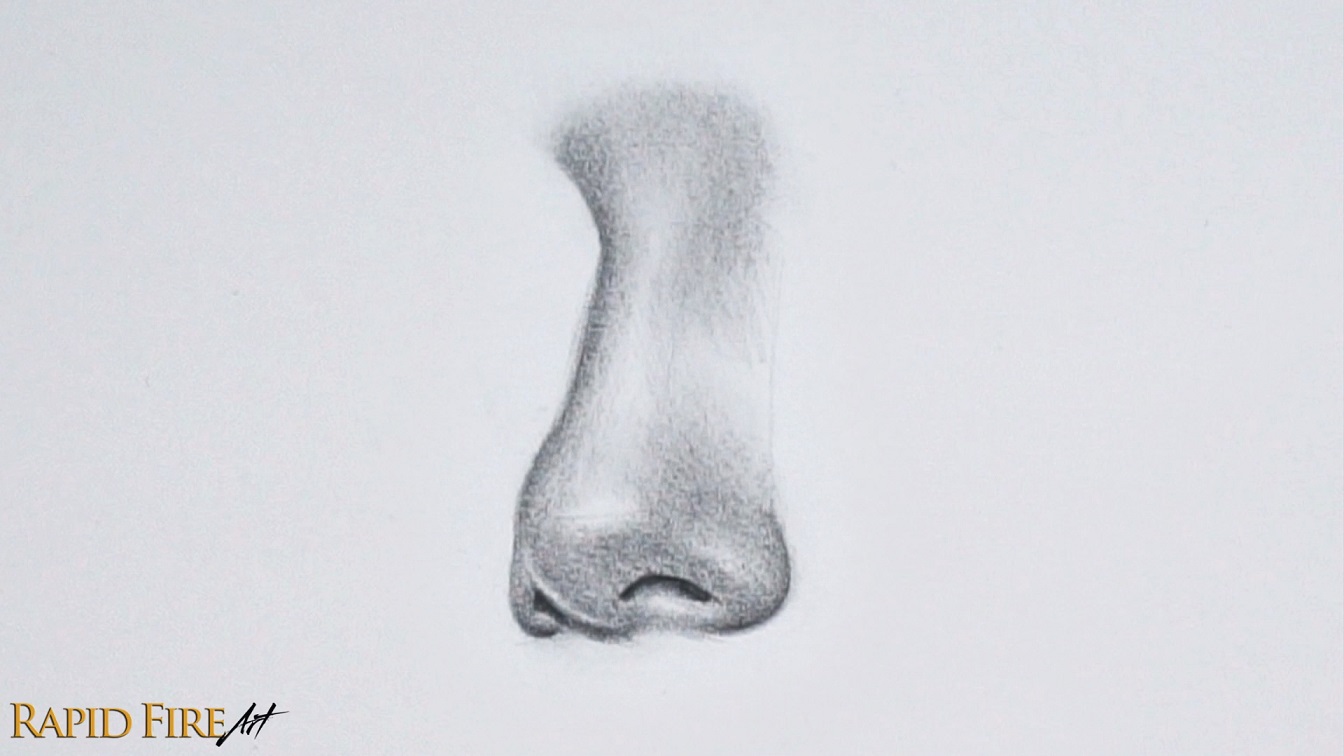 How To Draw And Shade A Nose From The 3 4 View RapidFireArt