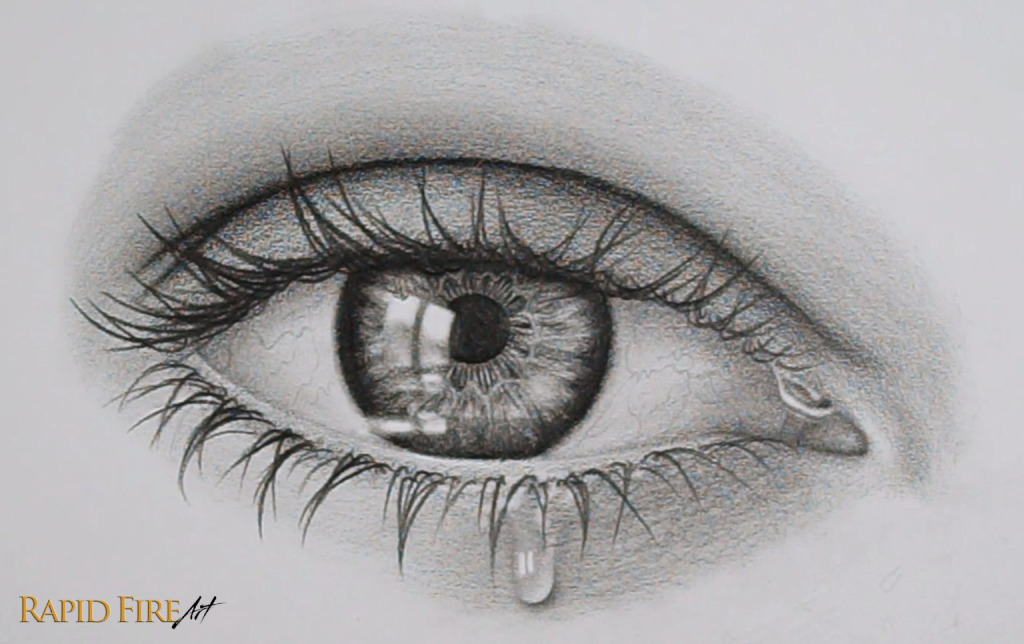 How to Draw a Teary Crying Eye Step 12_2