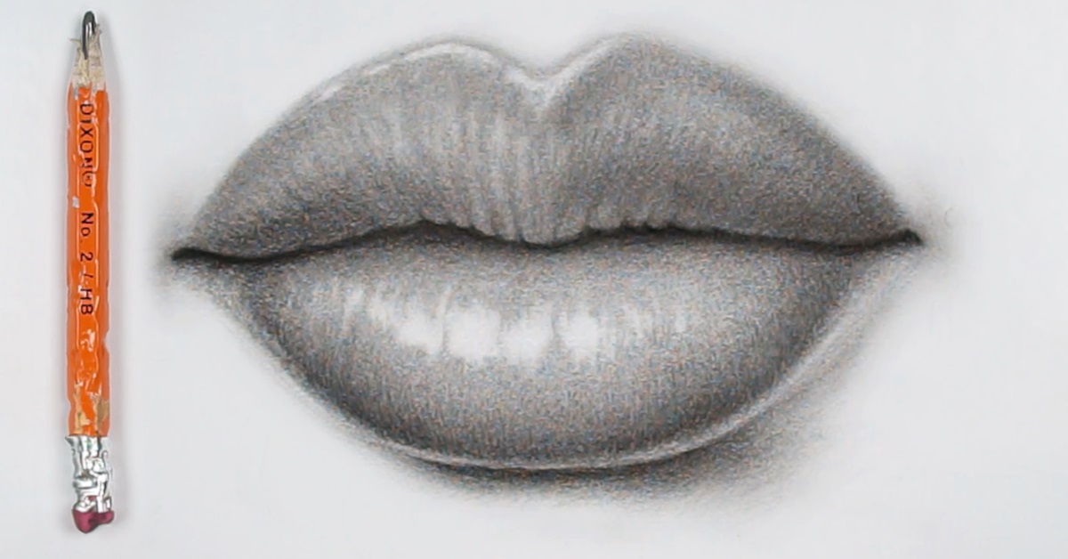 How to Draw Realistic Lips with HB Pencil