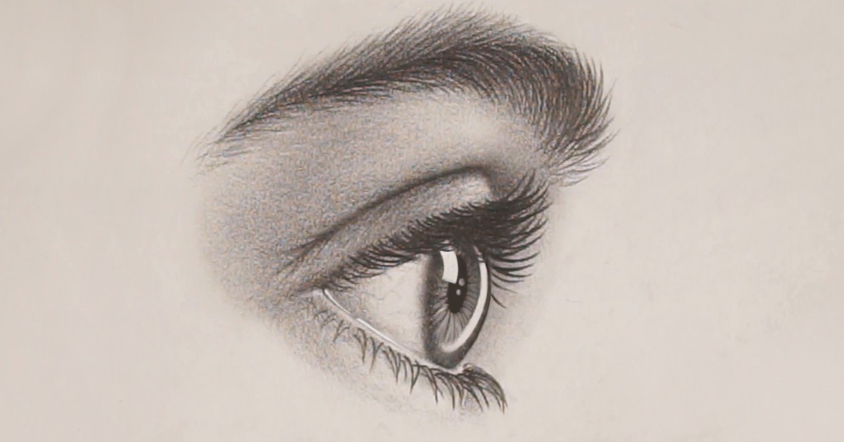 How to Draw a Realistic Eye from the Side