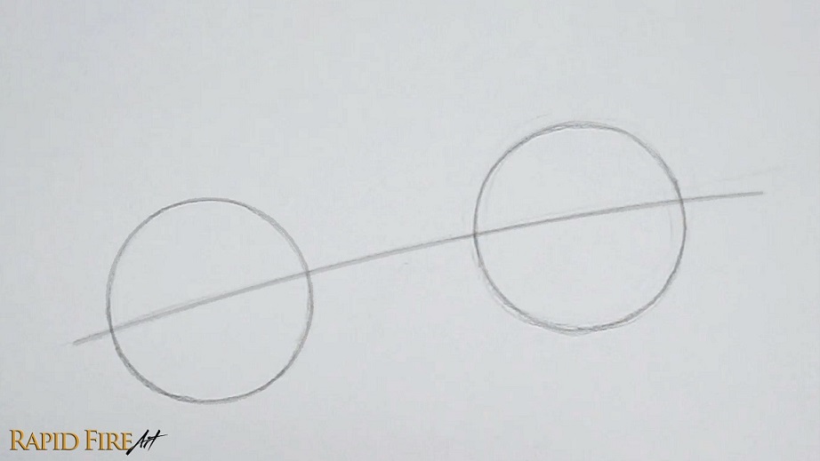 draw eyes 3/4 view eyeball construction circles