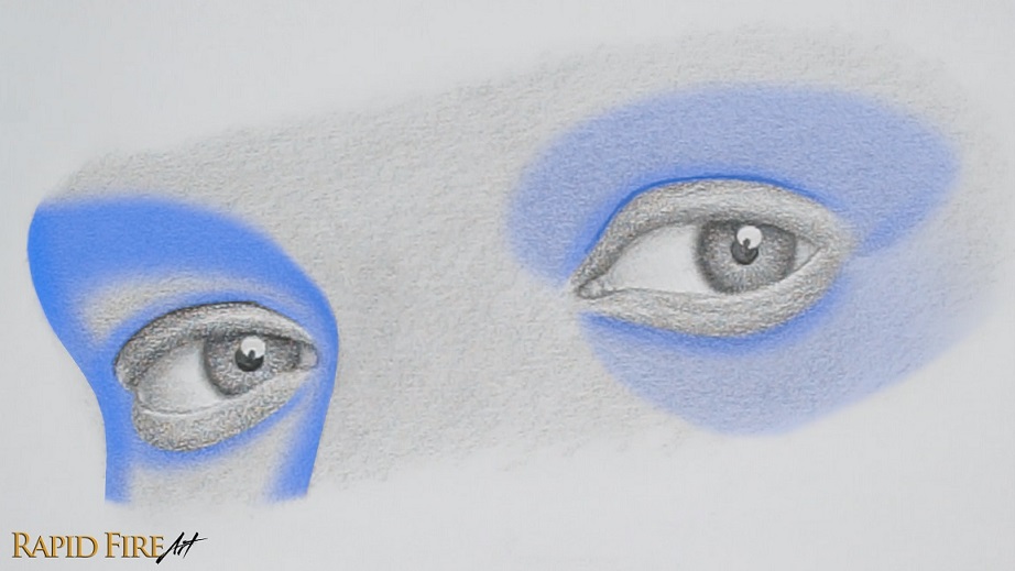 eye drawing brow bone shading form depth