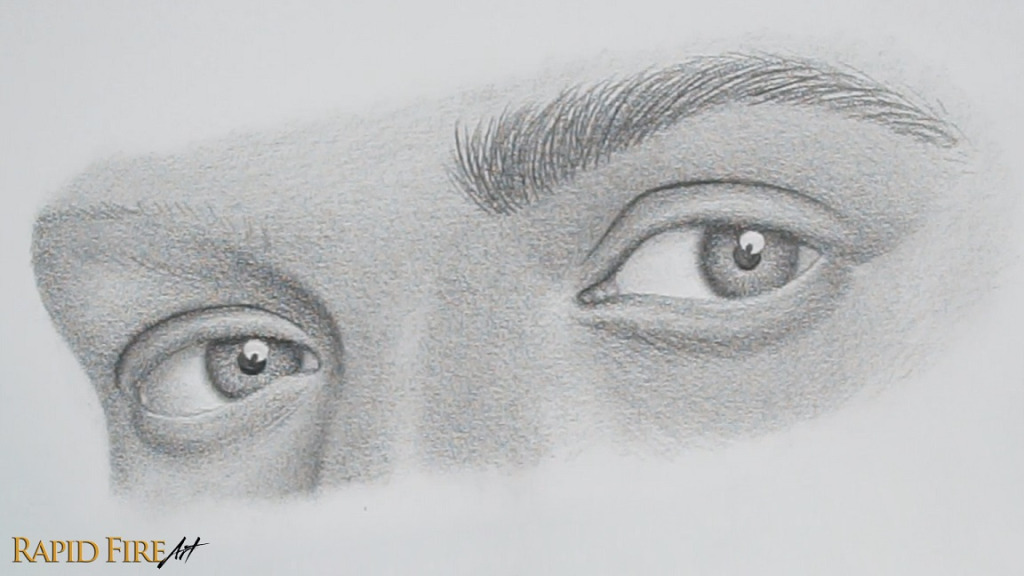 how to draw eyebrows from the 3/4 view part 2