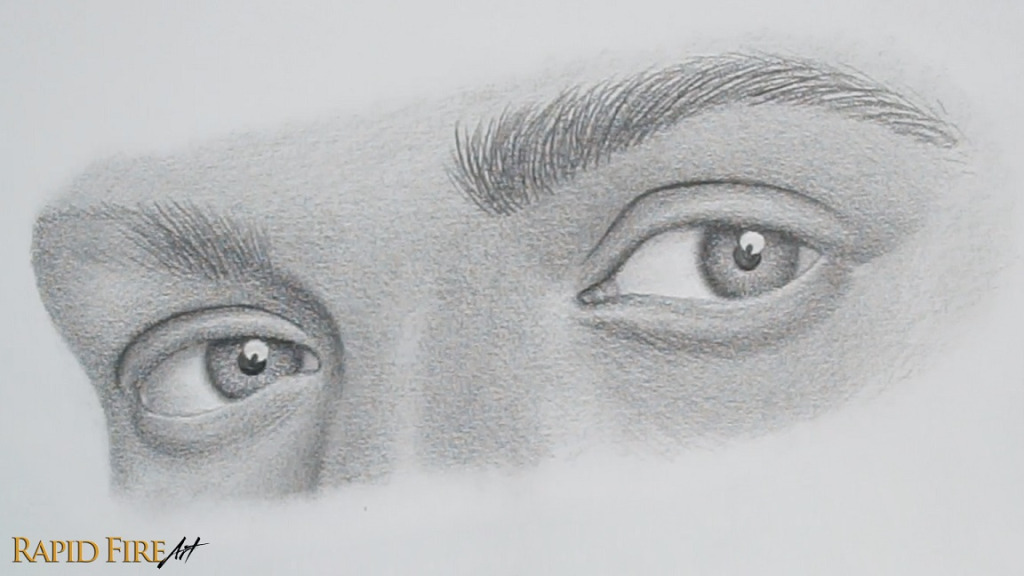 how to draw eyebrows from the 3/4 view part 3
