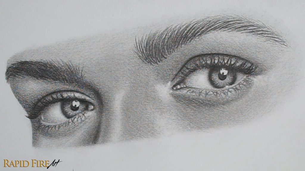 realistic eye drawing step by step final result