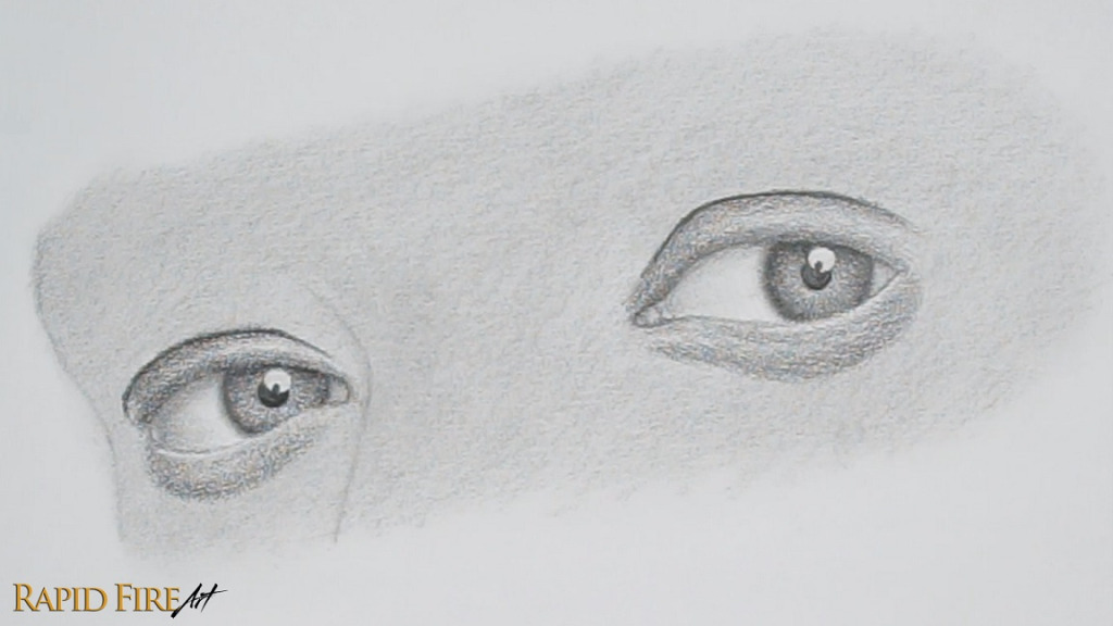 how to shade realistic eyelid and undereye form