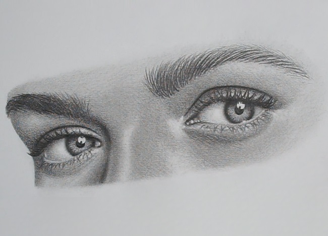 How to Draw a Pair of Eyes From the 3 Quarter View