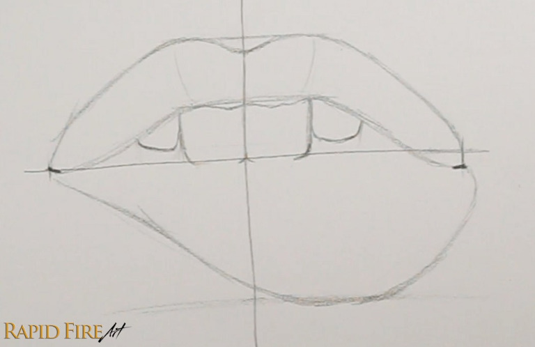 How to Draw Biting Lips | Seductive | RapidFireArt